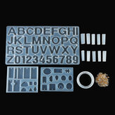 Kit di stampi per colata in resina epossidica al silicone di 214 pezzi per creare ciondoli per gioielli fai-da-te