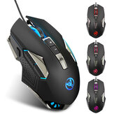 Mouse da gioco con programmazione macro HXSJ X200, 8 tasti regolabili, 1000-8000DPI, retroilluminazione RGB, cavo USB per laptop e PC gamer