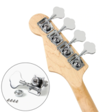 1Pc Pinos de Afinação de Guitarra Elétrica para Baixo Tarraxas de Afinação de Guitarra Cabeças de Máquina para Baixo de Jazz Guitarra Prata