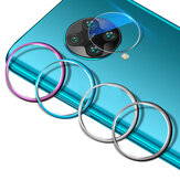 Bakeey Anti-scratch Aluminum Metal Circle gyűrű + Temperált üveg hátsó telefon lencsevédő Xiaomi Poco F2 Pro / Xiaomi Redmi K30 Pro-hoz, nem eredeti