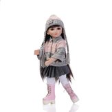 NPK 18Inch Realistic Reborn Baby Joint BJD Girl Doll Alive Soft Vinyl Toddler Princess Toy