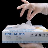 100PCS VICEY Klare Wegwerf-PVC-Handschuhe, Schutzhandschuhe, puderfrei, leicht zu transportieren