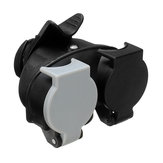 Double Head British 7-Pin Plug Conversion Адаптер Waterproof Trailer Connector Plug Connector Adapte