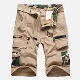 Heren Camouflage Multi-zakken Militaire Outdoor Relaxed Tooling Shorts