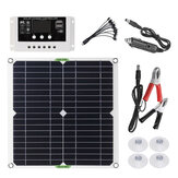 200W Solar Panel Çift USB DC Şarj Cihazı Kit + 10A/20A/30A Solar Denetleyici