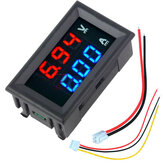Geekcreit® Mini voltímetro digital amperímetro DC 100 V 10A voltímetro medidor de corrente testador azul + vermelho duplo display LED