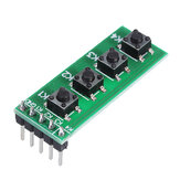 5pcs TB371 4 Key MCU Keyboard Button Board Compatible UNO MEGA2560 Pro Mini Nano Due for Raspberry Pi Teensy++ Geekcreit for Arduino - products that work with official for Arduino boards
