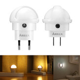 Lámpara de pared enchufable con sensor de luz inteligente y rotación de 360 grados con LED para dormitorio