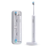 Dr.Bei C01 Elektryczna szczoteczka do zębów Sonic IPX7 Wodoodporne bezprzewodowe ładowanie z 2 pudełkami podróżnymi na główkę szczoteczki do zębów