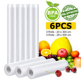 6 Ρολό Audew Ταινία Συσκευασίας Ηλεκτρική Τροφίμων Οικιακή Λαχανικών Ελεύθερο BPA