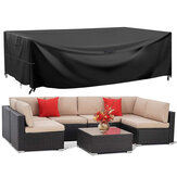 KING DO WAY 242x182x100CM Couvertures de meubles de camping en oxford 600D pour protéger les canapés de table anti-UV anti-poussière pour jardins de 8-10 places pour piano