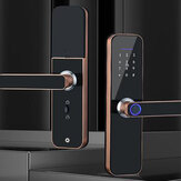 Smart-Door-Schloss Fingerabdruck-Schlüssellos Multi-Funktionsschloss Digitales Deadbolt Bluetooth WiFi Key Wireless Room Door Anti-Diebstahl