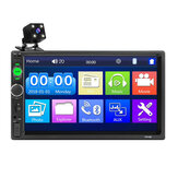 7 дюймов Авто стерео радио mp5 mp3-плеер FM USB AUX Full HD Bluetooth с сенсорным экраном Камера заднего вида