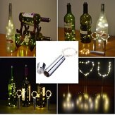 90CM 15LEDs Korkförmige Silberdrah Lichterkette für Weinflaschenlampe zur Partydekoration