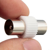 Coaxial Coupler Coax Adapter Cable de antena de TV Conector Plug Male Adapter