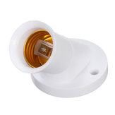 E27 Oblique Screw Socket Witte Plastic Gloeilamp Houder Adapter Converter