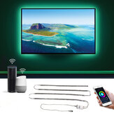 0,5M * 4 Smart Wifi LED szalagfények USB TV háttérvilágító készlet Alexa Google Home 5050 LED Bias Lighting