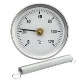 63mm 0-120º C Clip Dial Thermometer Temperatur Temp Gauge Mit Feder