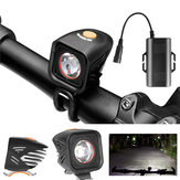 XANES XL11 1000LM 2 LED Światło Bike IPX6 180 ° Reflektor 4 tryby Wskaźnik zasilania Inteligentny 