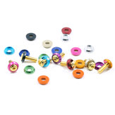 10Pcs Aluminum Alloy Colorful M3 Washers Insulation Gasket Rings for Screws