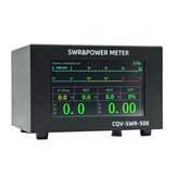 Высокомощный цифровой SWR-метр мощностью 200 Вт с частотой 1,8-54 МГц, дисплеем цвета 4,3 дюйма IPS, автоматическим отключением и возможностями точной настройки, портативный и компактный дизайн для эффективной работы