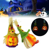 Halloween Cute Pumpkin Scarecrow LED Light Party Haunted House Decor 