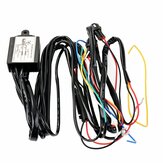12V DRL Dimmer LED Dimming Relay Daytime Running Light Car On/Off Switch Harness With Flash Turn Signal Delay Function