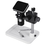 Microscope numérique 500X Microscope électronique vidéo Microscope de soudage LCD HD 3,5 pouces pour la réparation de téléphones Loupe + Support en métal