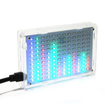 Geekcreit® Kit DIY LED Music Spectrum elettronico a 5V con LED, 12x11FFT, dimensioni 108 x 70 x 16 mm