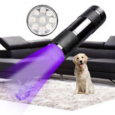 Lampe de poche à LED UV multifonctionnelle BIKIGHT U01 à la lumière violette et à flash fluorescent avec détecteur AAA