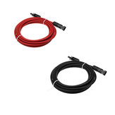 1 пара черных + красных проводов AWG12 MC4 длиной 5 м для соединительного кабеля солнечной панели