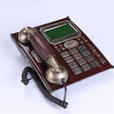 Retro Telephone Wire Fixed Landline Business Hands-free Dial Back Number Storage for Home Office Hotel Restaurant