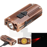 Astrolux K1 Brons XP-G3 350LM USB Roestvrijstalen Mini LED Sleutelhanger Cadeauverzameling Speciale Editie