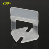 200 pièces de clips en plastique pour carrelage en céramique blanc de 1 mm pour une installation facile
