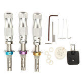 3 strumenti per aprire serrature tubolari a 7 pin con cilindro di serratura tubolare trasparente per chiavi - per serramentisti