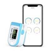 Bluetooth Vingertop Pulse Oximetro SpO2 PR PI Oximeter De Dedo Android IOS APP Bloed Zuurstofverzadiging Hartslagdetectie Oximeter