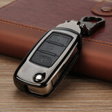 Θήκη κλειδιού αυτοκινήτου ψευδάργυρου / προστατευτικό κάλυμμα τσάντας τηλεχειριστήριο Fob για VW για Volkswagen GTI Golf Jetta