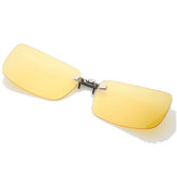 Поляризованный зажим на солнцезащитных очках Солнцезащитные очки для вождения ночного видения Объектив для очков с пластиковой оправой