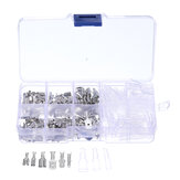 180pcs Silver Insulated Wire Connector Electrical Wire Crimp Terminals 2.8 4.8 6.3mm Spade Connectors Assortment Kit