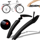 2 peças de pára-lama para bicicleta dianteiro traseiro protetor de lama para pneus de ciclismo com luzes pára-lama de bicicleta de montanha