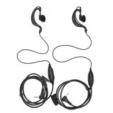 2pcs g forma fone de ouvido fone de ouvido fone de ouvido para talkie walkie radioola motorola 2.5mm