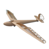 Planador de aeromodelismo Tony Ray's AeroModel Minimoa em madeira de balsa, escala 1/12, com envergadura de 1422 mm e kit de montagem de avião RC