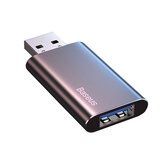 Baseus Coche Music USB Flash Drive U Disk Adaptador USB Disco USB portátil Coche Cargador Convertidor USB Plug and Play