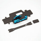 Opgewaardeerde carbon fiber chassis bodemplaat voor Wltoys 284161 284010 284131 K989 K979 K999 1/28 RC auto voertuigonderdelen
