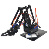4DOF összeszerelhető akril robotkar SG90 műanyag fogaskerekes szervoval a robotikai DIY-hez
