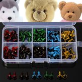 100pcs 8mm 5 Colors Washers Plastic Safety Eyes Teddy Bear Doll Puppets Toys Handmade Craft DIY Tool