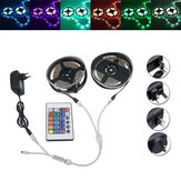 10M SMD 3528 Waterdichte RGB 600 LED-stripverlichting + Controller + Kabelconnector + Adapter DC12V