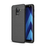 Bakeey Litchi Leather Soft TPU Protective Case for Samsung Galaxy A6 Plus 2018