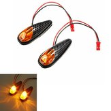 2x LED Universal Motorsykkel Blinklys Indikatorlampe Amber