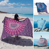 Honana WX-17 Telo da spiaggia stile bohemien in fibra di poliestere di 150x210cm, scialle, mandala, lenzuolo rettangolare